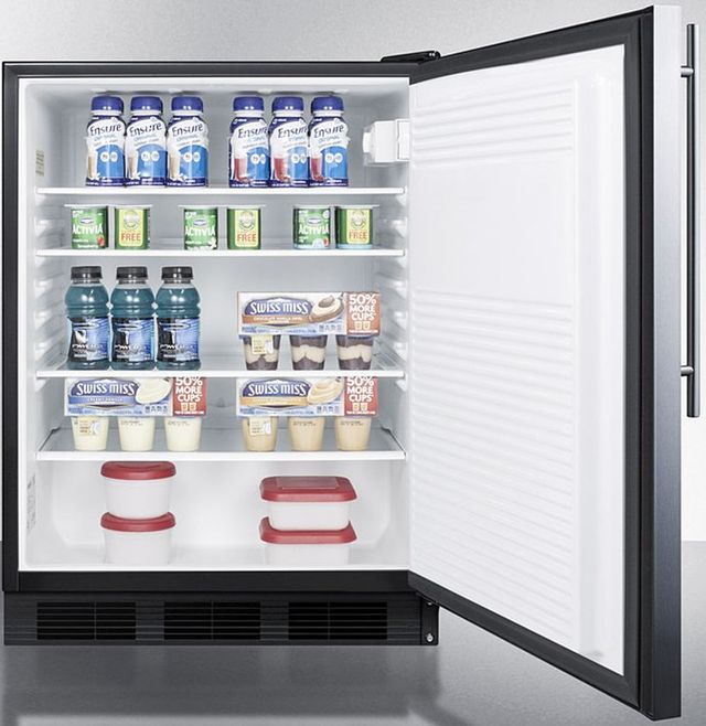 Accucold® by Summit® 24" 5.5 Cu. Ft. Stainless Steel Compact Refrigerator-3