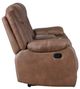 New Classic® Home Furnishings Morello Brown Dual Manual Reclining Loveseat-4