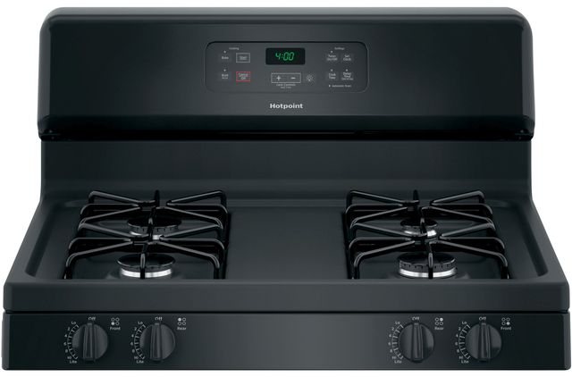Hotpoint® 30" Black Freestanding Gas Range-4
