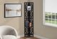 Monarch Specialties Inc. Espresso 62" Black Metal Corner Etagere Bookcase-2
