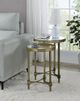 ACME Furniture Aditya Mirrored Top Nesting Table with Antique Brass Base-1