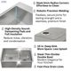 Forno Acqua MultiSINK Stainless Steel 10" Dual Mount Double Bowl Sink with Waterfall Faucet-1