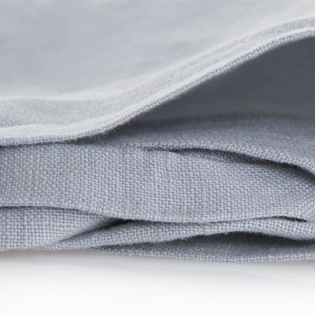 Malouf® Woven French Linen Smoke King Duvet Set-4