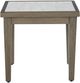 Signature Design by Ashley® Rainier Ranch Beige Aluminum Outdoor End Table with Brown Base-1