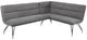 Coaster® Dodson Gray Fabric Upholstered L-Shaped Nook Dining Bench-0