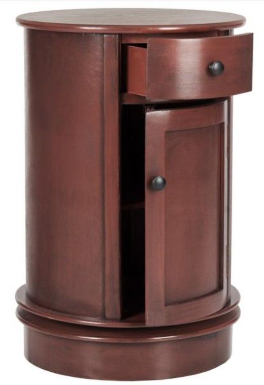 Safavieh Tabitha Red Swivel Accent Table-1