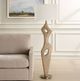 Uttermost® Almyra Aged Driftwood Floor Lamp with Antique Brass Accents-1