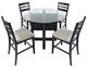 Jofran Inc. Altamonte 5-Piece Dark Charcoal/Gray 48" Counter Dining Set-0