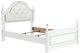 Signature Design by Ashley® Kozlani Matte White Full Upholstered Panel Bed-4