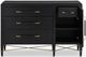 Currey & Company Verona Lacquered Black Linen/Champagne Chest-4