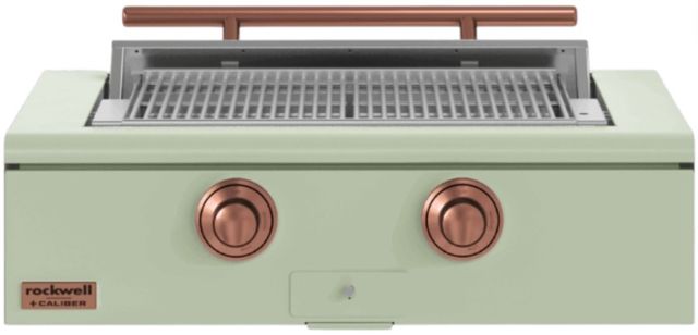 Caliber™ Rockwell 2-Burner Sage Built-In Liquid Propane Grill with Copper Hardware-0