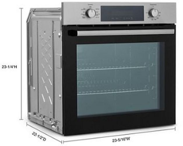 Whirlpool® 24" Fingerprint Resistant Stainless Steel Single Electric Wall Oven with Air Fry-3