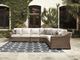 Signature Design by Ashley® Beachcroft 3-Piece Beige/Brown Fabric/Wicker Outdoor Seating Set-2