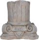 A & B Home Aged Gray Classic Greek Ionic-Style Column Decor-1