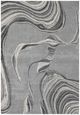 KAS Rugs Hue Grey Marbled Stone 5'x8' Area Rug-0