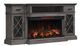Twin Star Home Hamilton Grey 70'' Media Mantel with Panoglow Electric Fireplace-1