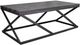 Bernards Highlights 3-Piece Gray Occasional Table with Black Base Set-1