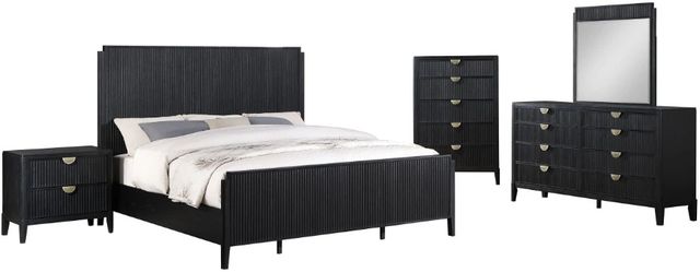 Coaster® Brookmead 5-Piece Black California King Bedroom Set-0