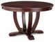 Handstone Customizable Florence Brown 60'W Round Dining Table with 2x12” Leaves -0