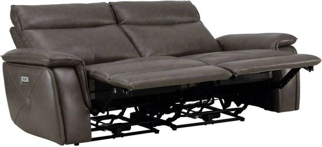 Homelegance® Maroni Dark Brown Double Power Reclining Loveseat with Power Headrests-3