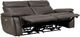 Homelegance® Maroni Dark Brown Double Power Reclining Loveseat with Power Headrests-3