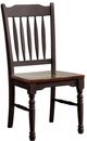 A-America® British Isles Antique Oak/Black Dining Side Chair-0