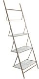 A & B Home Clear/Gold Metal Shelf-0