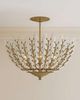 Currey & Company Magnum Opus Brass/White Semi-Flush Mount-4