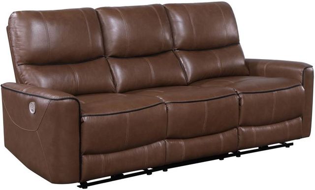 Coaster® Greenfield 2-Piece Saddle Brown Power Reclining Seating Set-1