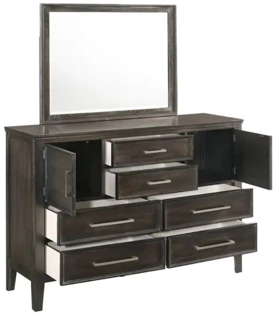 New Classic® Home Furnishings Andover Nutmeg Dresser and Mirror-2