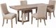 Liberty Furniture Proximity Place 5-Piece Barley/Barley Buff Optional Double Pedestal Dining Set-0