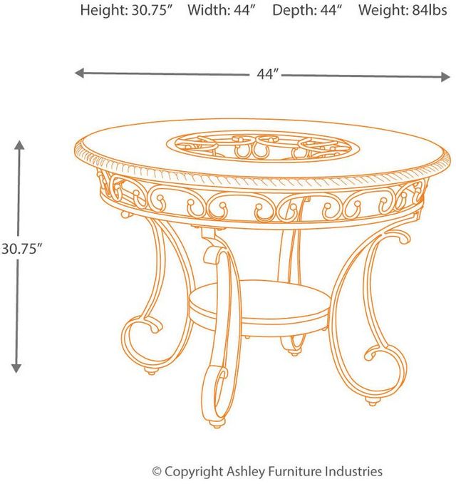 Signature Design by Ashley® Glambrey Brown Dining Table-1