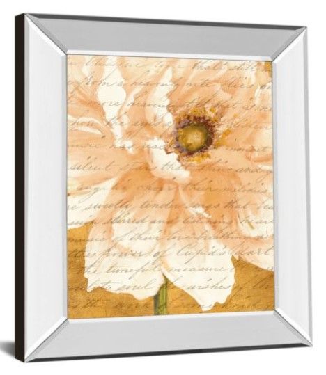 Classy Art Beautiful Cream Peonies Script Il Wall Art-1
