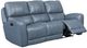 Leather Italia™ Cambria Bel Air Persian Blue Power Reclining Sofa-0