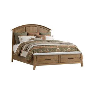 Intercon Jackson Golden Oak Queen Storage Bed