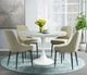 Elements International Celeste White Dining Table-3