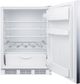 Summit® Peak24 Series 24” 5.8 Cu. Ft. Stainless Steel Under the Counter Refrigerator-1