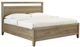 Mavin Customizable Saybrook King Plank Panel Bed with Low Footboard Drawer End-0