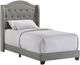Intercon Rhyan Smoke Youth Twin Upholstered Panel Bed-0