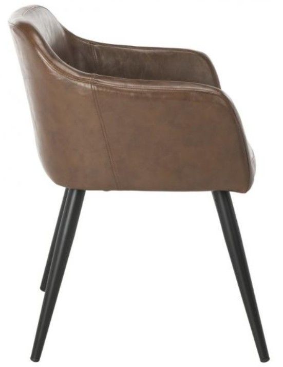 Safavieh Adalena Black/Brown Accent Chair-2