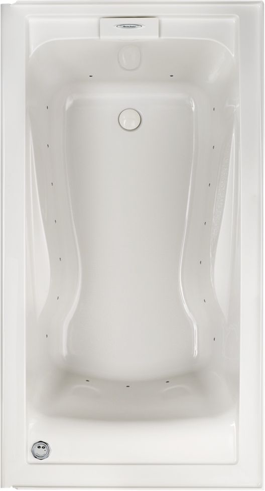 American Standard Evolution™ White Alcove Deep Soak Air Bath Tub-0