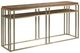 Kincaid® Brighton-Acquisitions Cacao White Oak Sofa Table with Brass Base-0