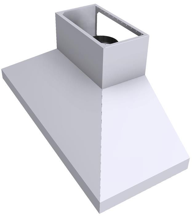 Vent-A-Hood® 66" White Euro-Style Wall Mount Range Hood-1