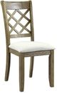 ACME Furniture Karsen 2-Piece Beige/Rustic Oak Finish Side Chair Set-0