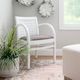 Linon Wendy Dark Gray/White Upholstered Arm Chair-1