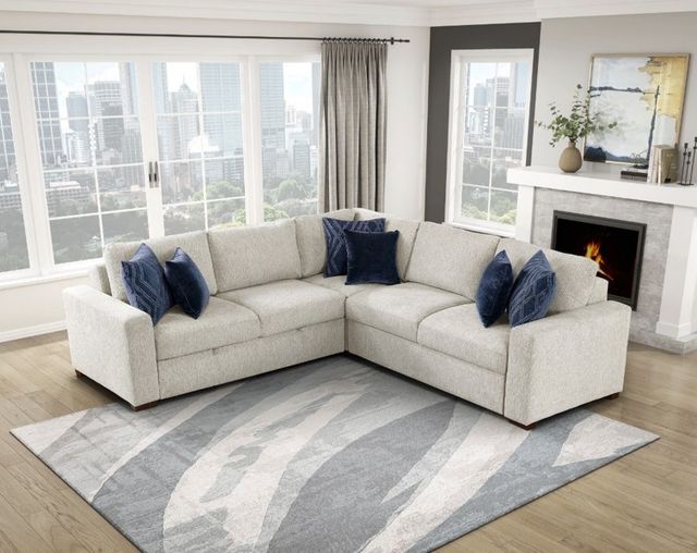 Homelegance® Isla 3-Piece Beige L-Shape Sectional with Pull-Out Bed-1