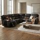 Primo International™ Knox 6-Piece Espresso Double Power Motion Sectional-1