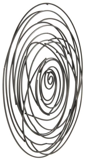 Deco Marche Black Abstract Round Overlapping Lines Wall Decor-1