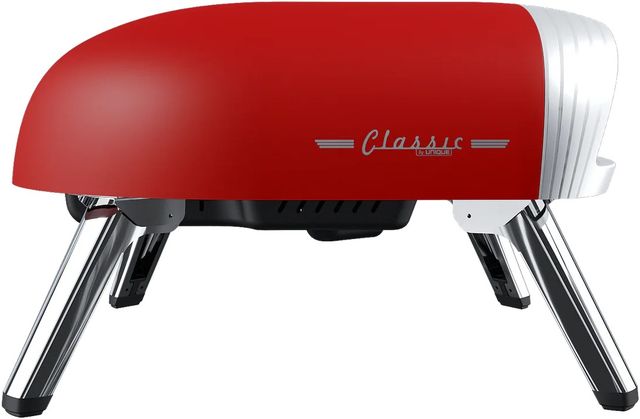 Unique® Appliances Classic Retro 16'' Matte Red Liquid Propane Pizza Oven-2