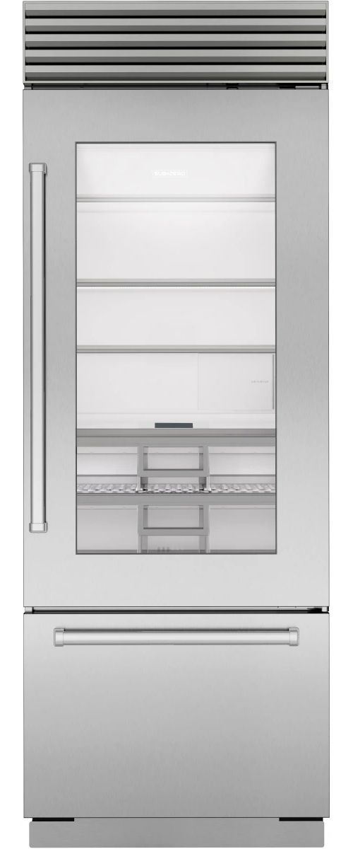 Sub-Zero® Classic Series 30" 17 Cu. Ft. Stainless Steel Built-In Bottom Freezer Refrigerator-0